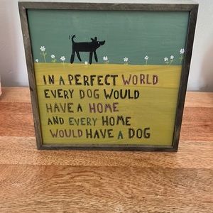 Wooden Dog Sign